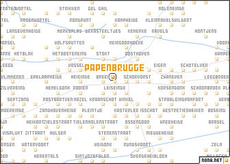 map of Papenbrugge