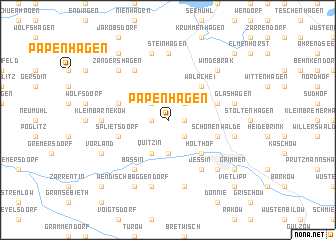 map of Papenhagen