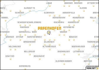 map of Papenhöfen