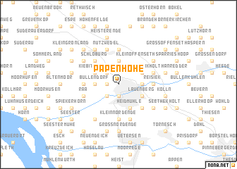 map of Papenhöhe