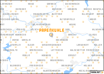 map of Papenkuhle