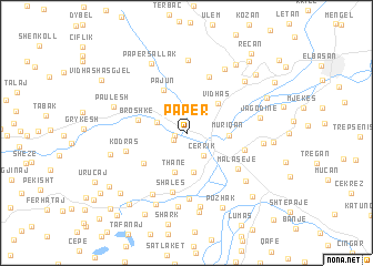 map of Papër