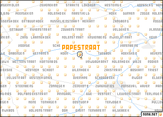 map of Papestraat