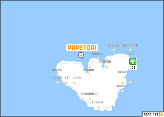 map of Papetoai
