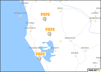 map of Pape