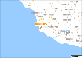 map of Paphos