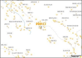 map of Papići