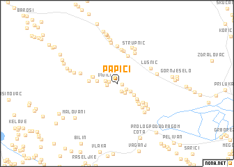 map of Papići