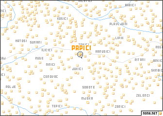 map of Papići