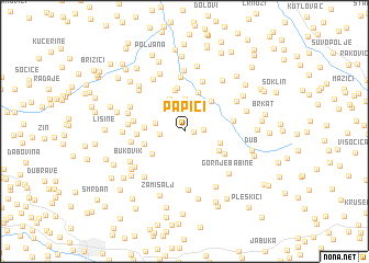 map of Papići