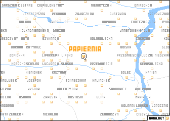 map of Papiernia