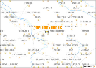 map of Papierny Borek