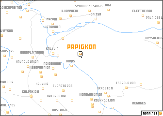 map of Pápigkon