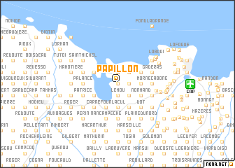 map of Papillon