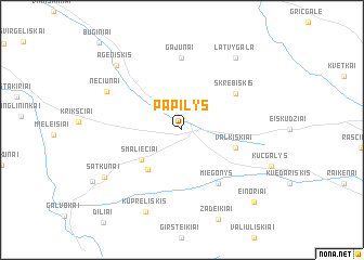 map of Papilys