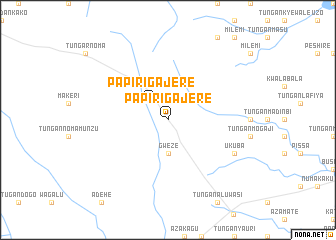 map of Papiri Gajere