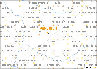 map of Paplinek