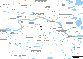 map of Papozze