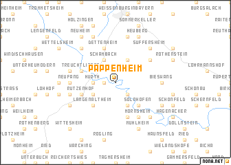map of Pappenheim