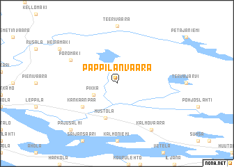 map of Pappilanvaara