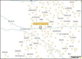 map of Papra°ane