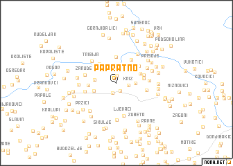 map of Papratno