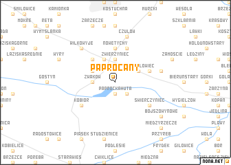 map of Paprocany