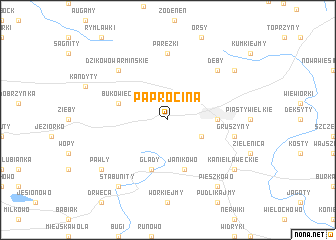 map of Paprocina