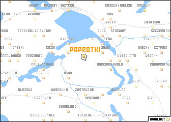 map of Paprotki