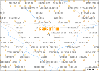 map of Paprotnia