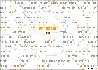 map of Paprotnia