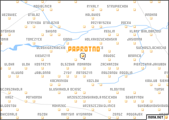 map of Paprotno