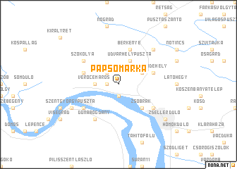 map of Papsomárka