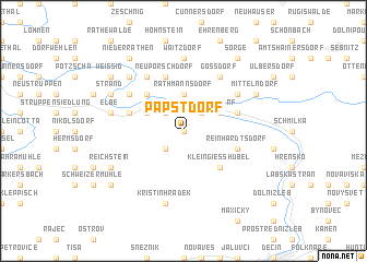 map of Papstdorf