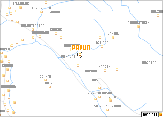 map of Pāpūn