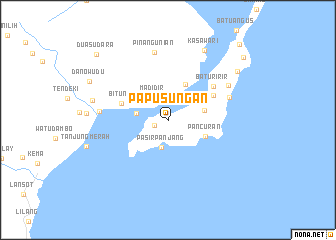 map of Papusungan