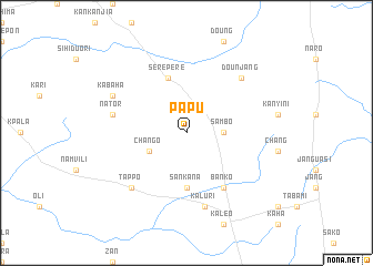 map of Papu
