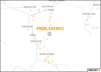 map of Pāqal‘eh Komīz
