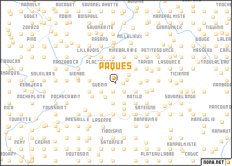 map of Pâques