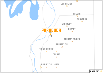 map of Paraboca