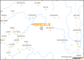 map of Paracelis
