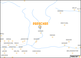 map of Parāchān