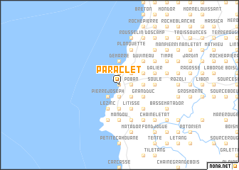 map of Paraclet