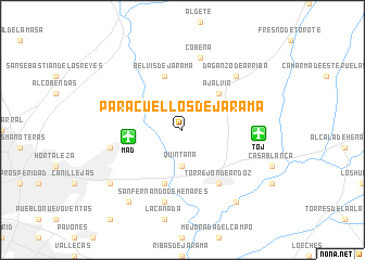 map of Paracuellos de Jarama