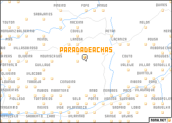 map of Parada de Achas