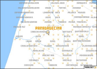 map of Parada de Cima