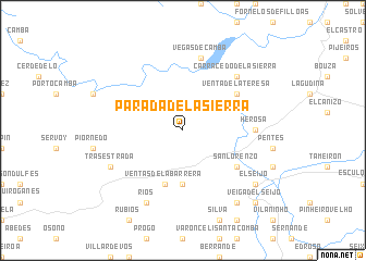 map of Parada de la Sierra