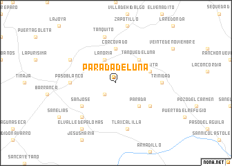 map of Parada de Luna