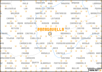 map of Paradavella