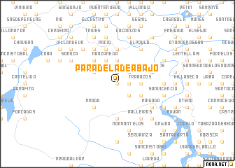 map of Paradela de Abajo